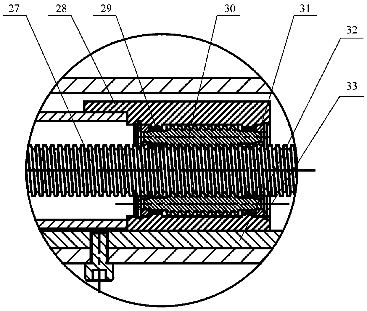 Push rod type electric power steering device for commercial vehicle