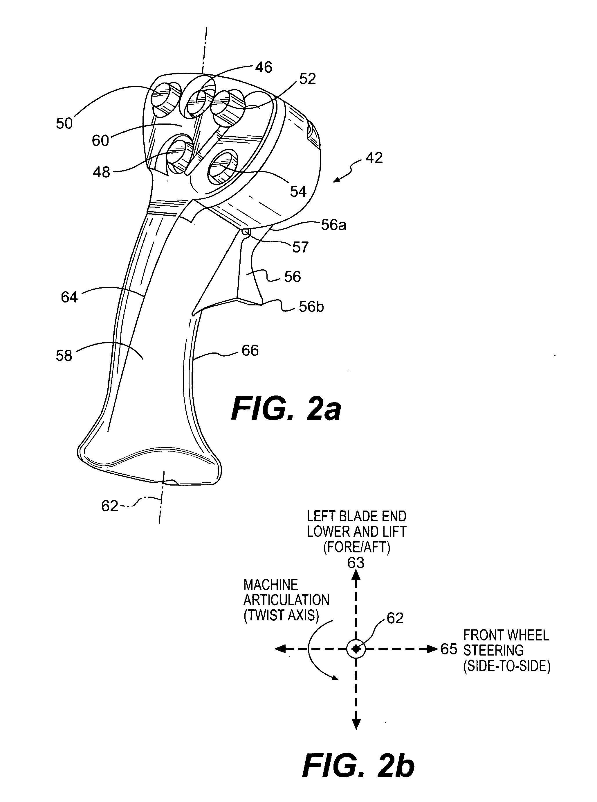 Work machine joystick control system