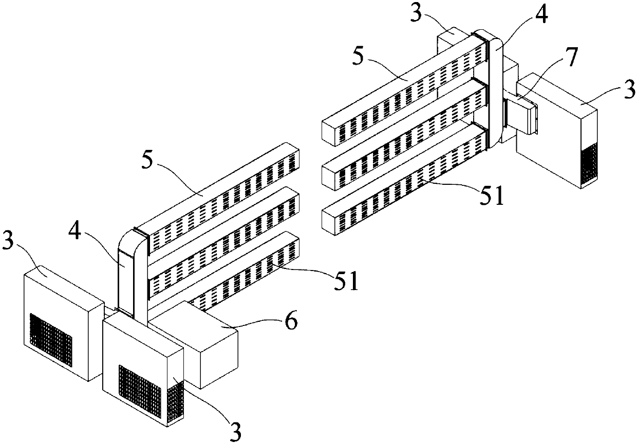 Battery module cooling system and battery pack