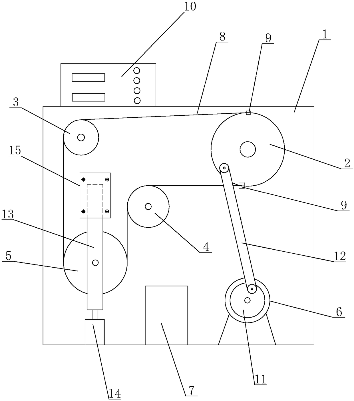 Steel wire rope bending fatigue testing apparatus