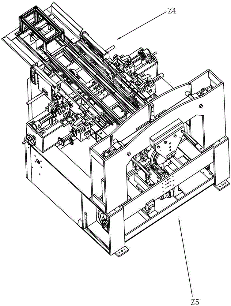 Full-automatic frame buckling molding production line