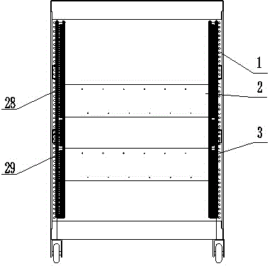 Movable low-voltage electric leakage protection power cabinet