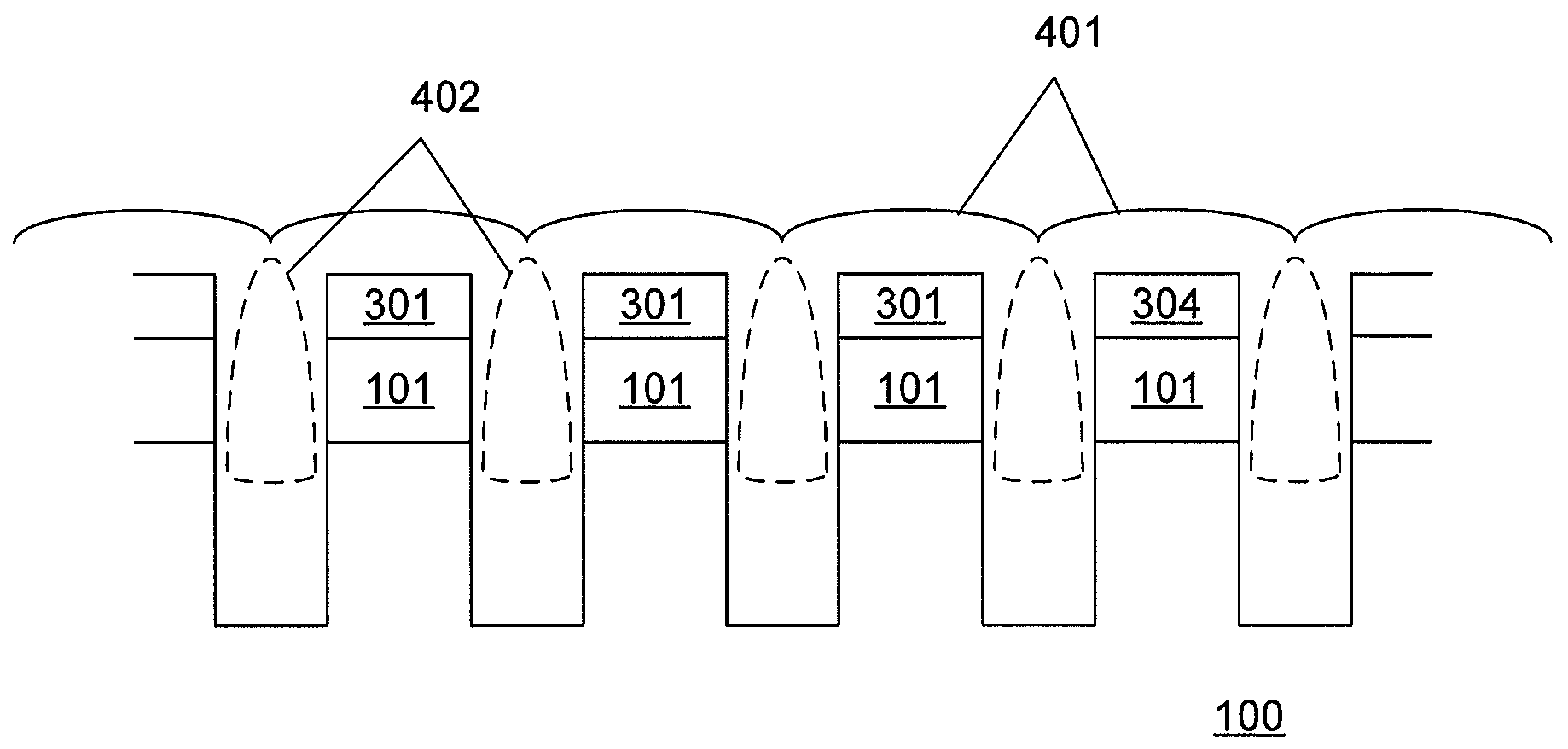 Systems and methods for controlling the effective dielectric constant of materials used in a semiconductor device