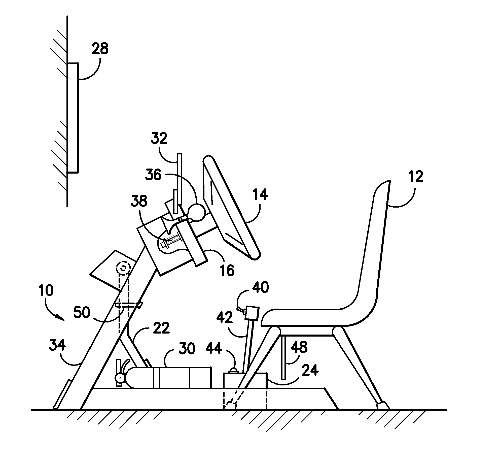 Truck driving simulator and training method