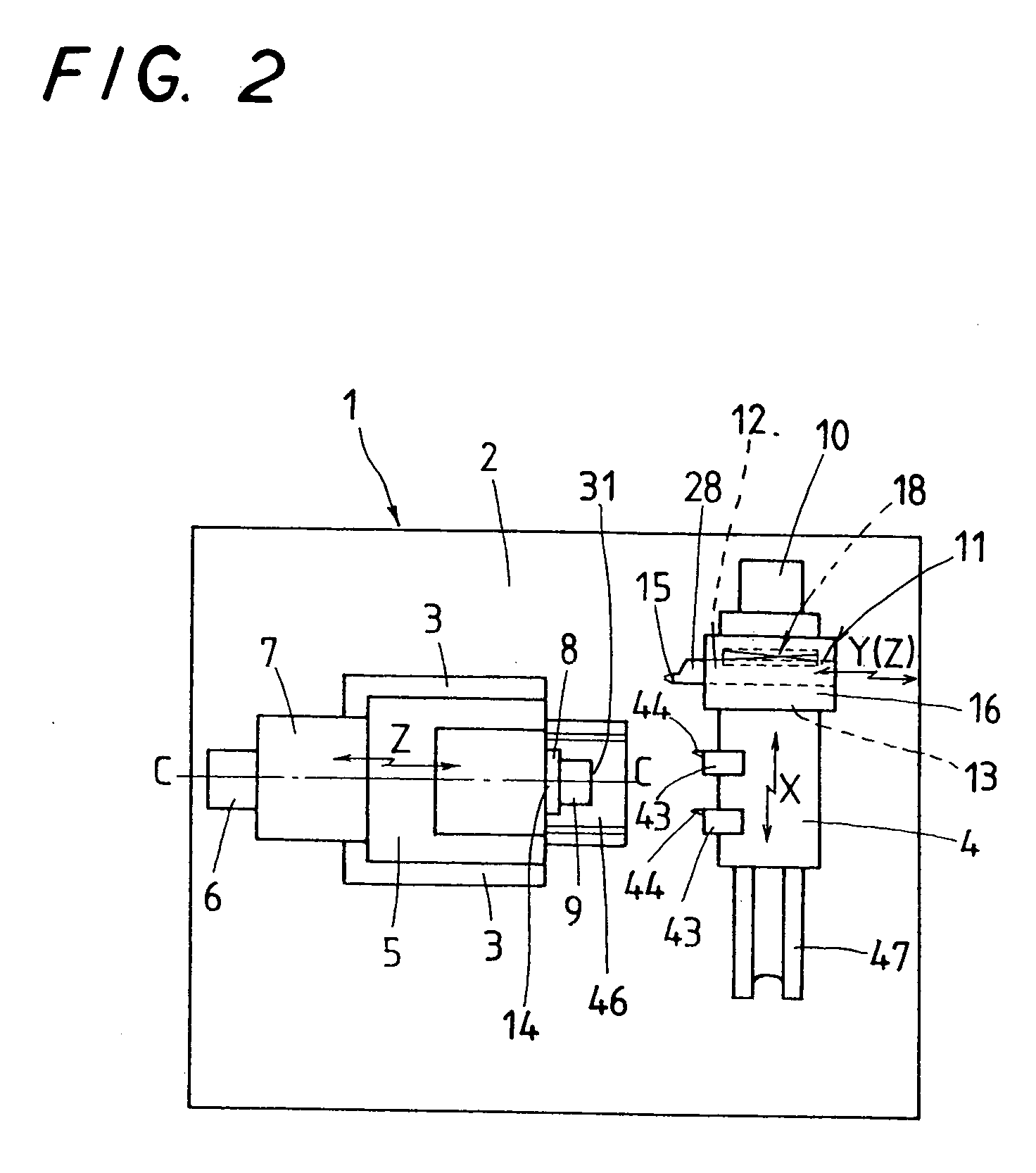 High-speed cutting process for generating desired curved surface on workpiece