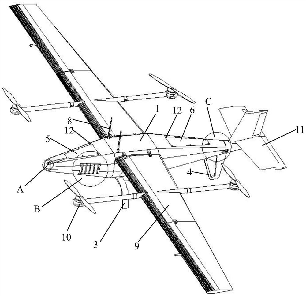 Modularized vertical take-off and landing fixed-wing unmanned aerial vehicle