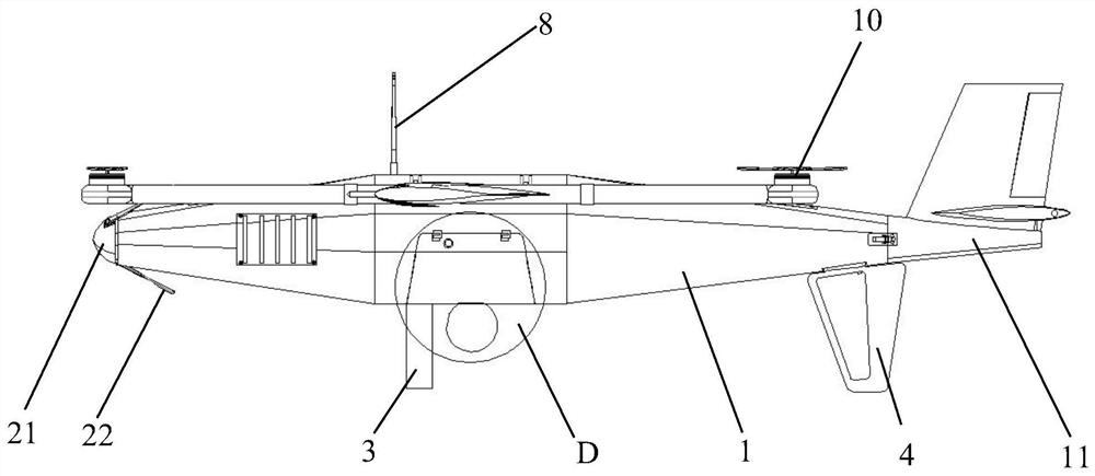 Modularized vertical take-off and landing fixed-wing unmanned aerial vehicle