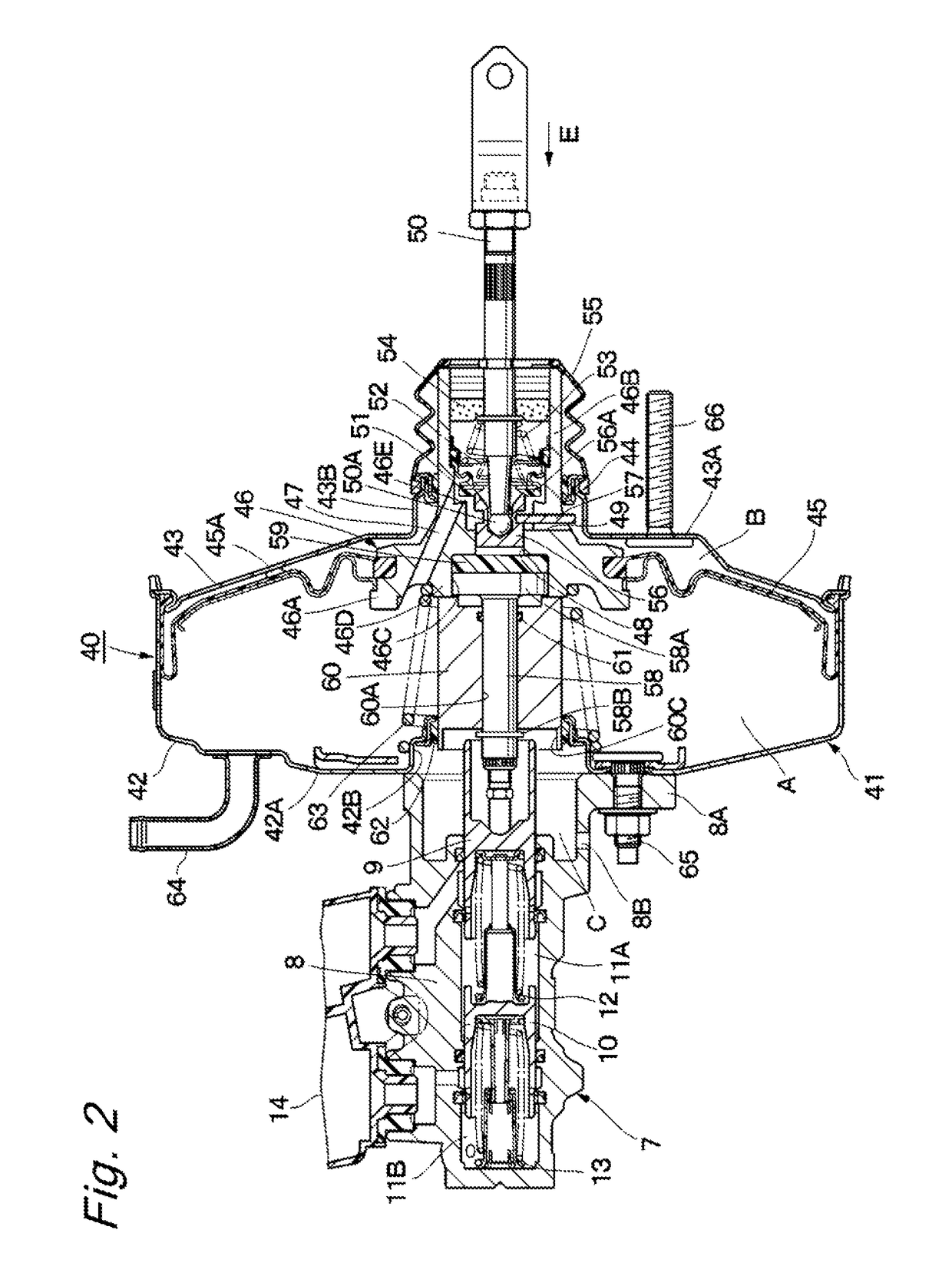 Pneumatic booster and brake system
