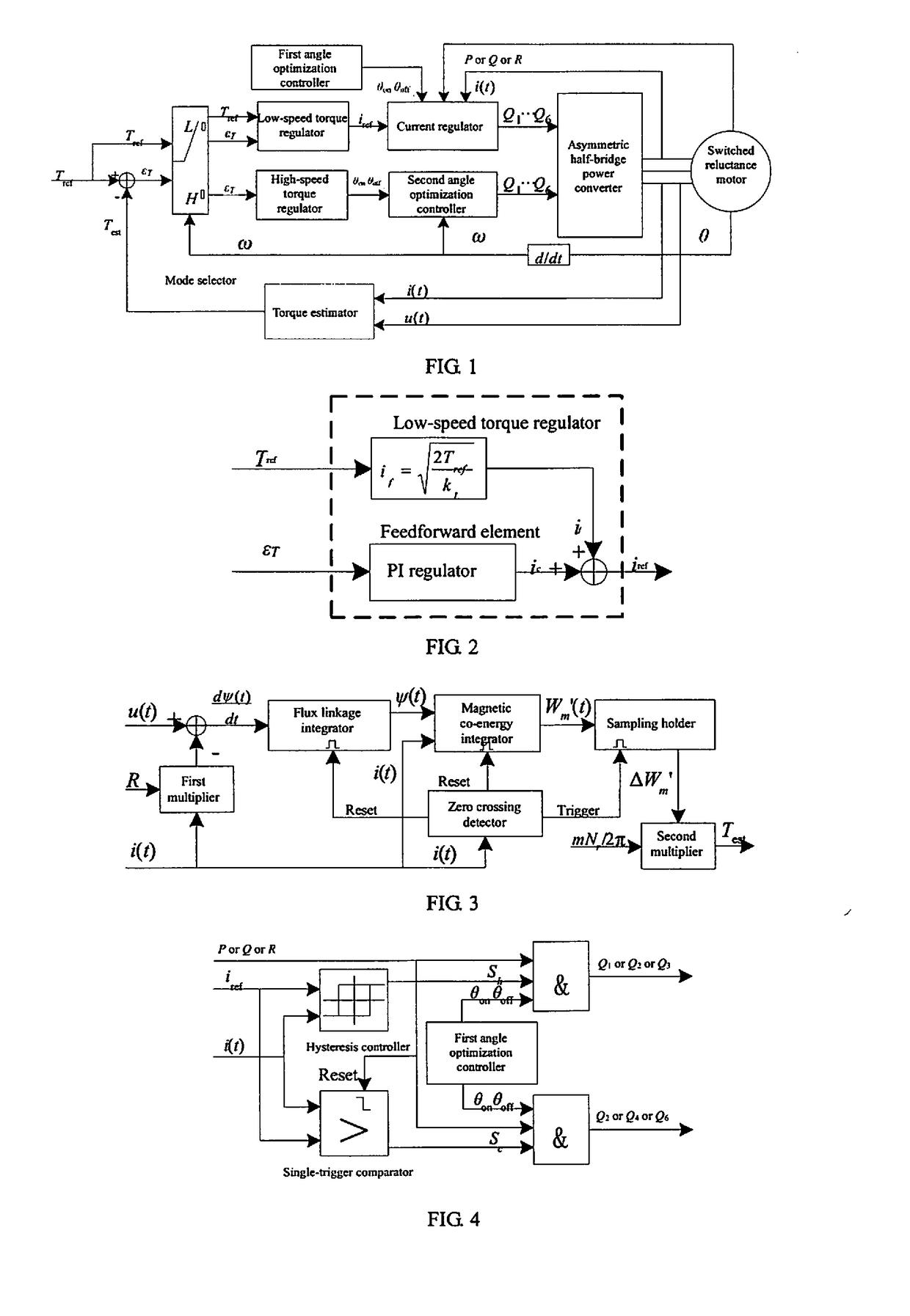 Braking torque closed-loop control system and method for switch reluctance motor