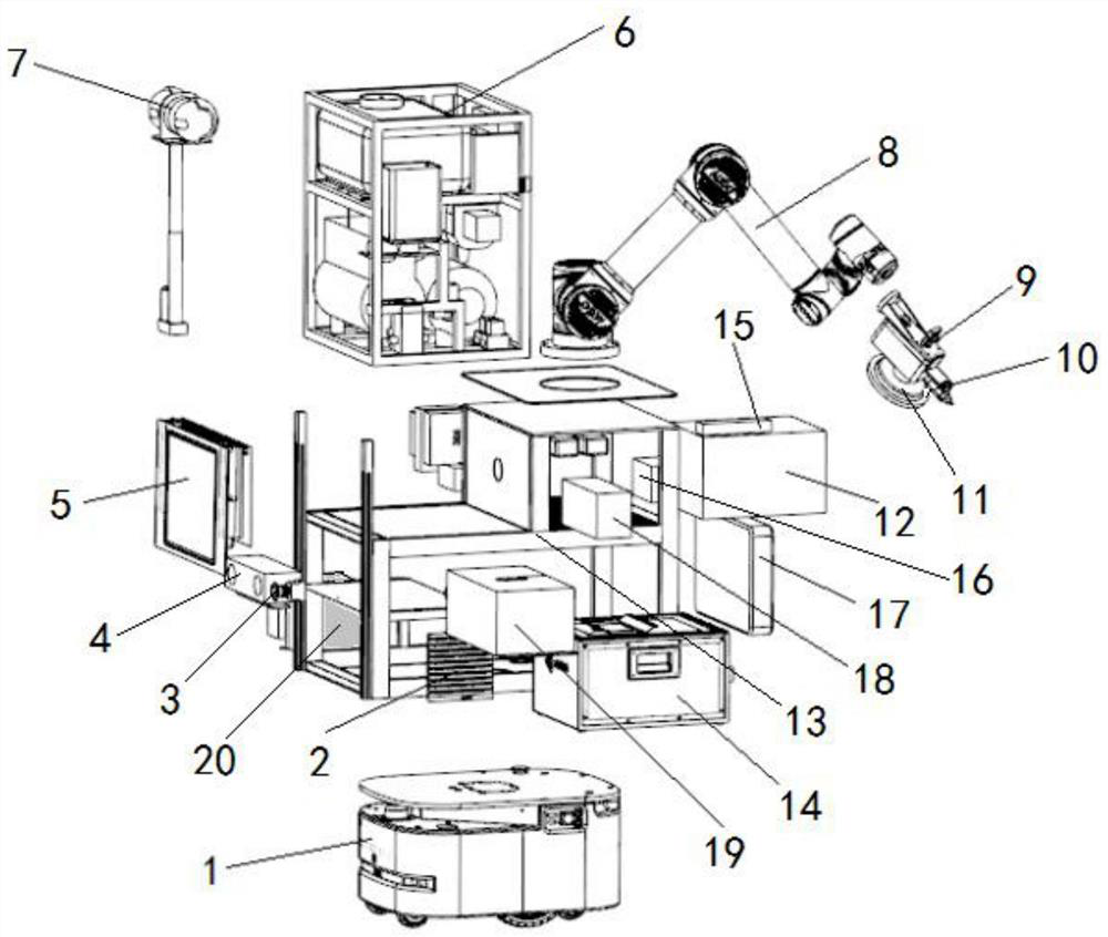 Spraying and wiping integrated cleaning robot and control method thereof