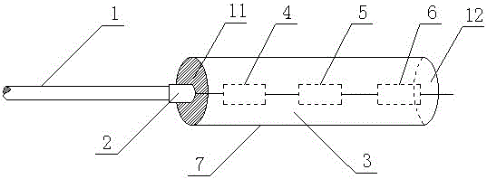 High temperature and high pressure resistant packaging method for downhole communication device of coiled tubing drilling rig