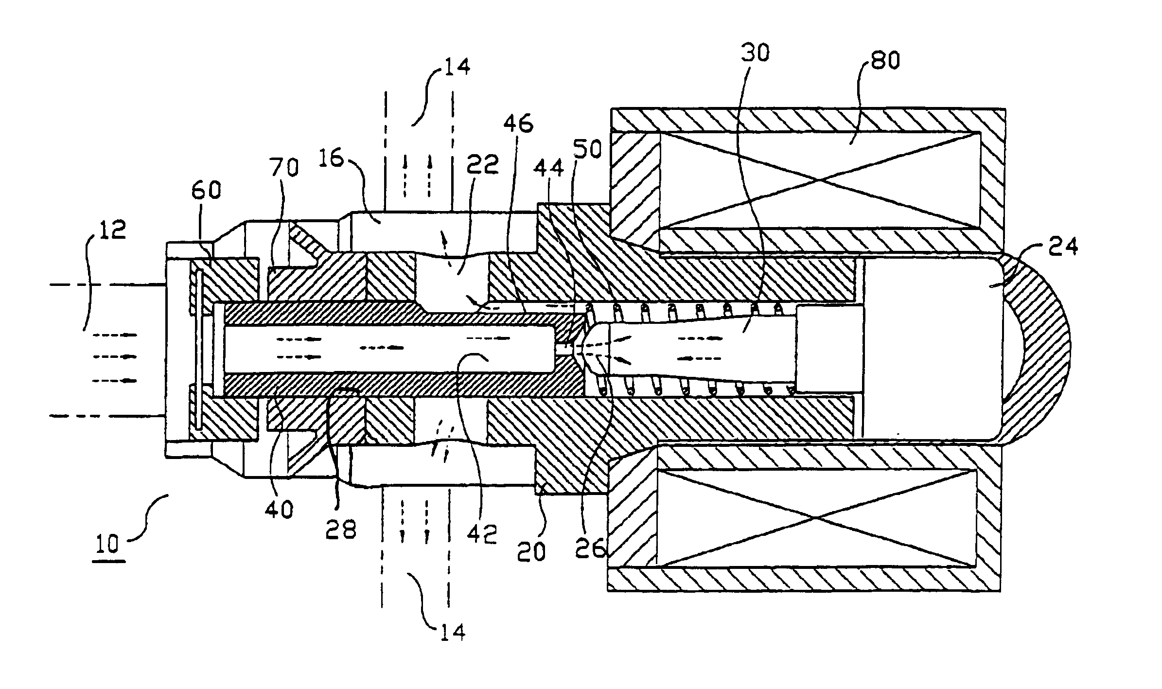 Anti-lock brake equipment solenoid valve