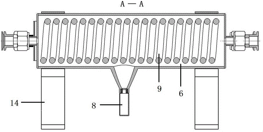 Treatment device for tritium gas and tritiated water