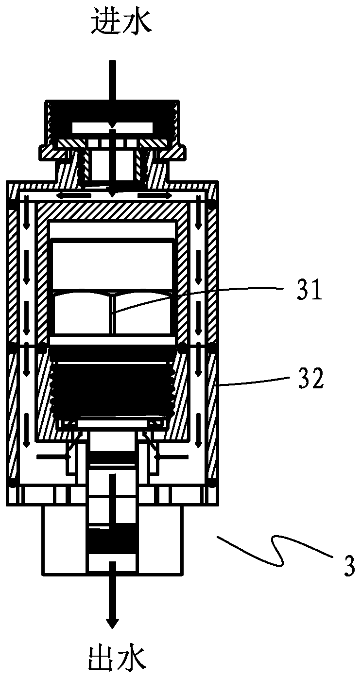 Intelligent induction water nozzle