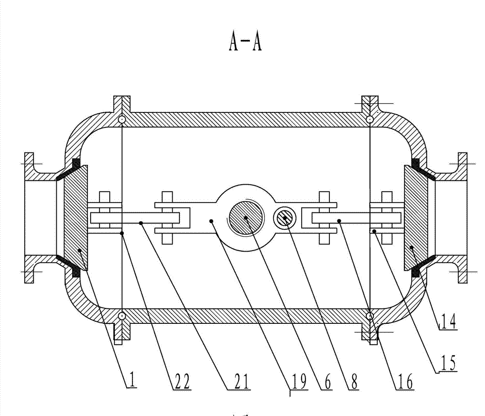 Sealing valve with double valve plates