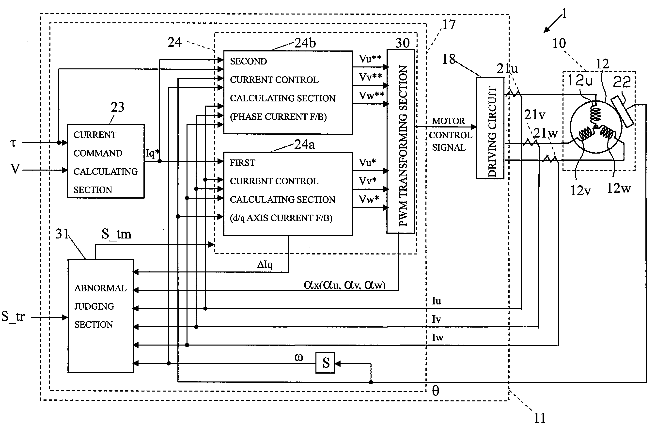 Motor controller and electric power steering apparatus