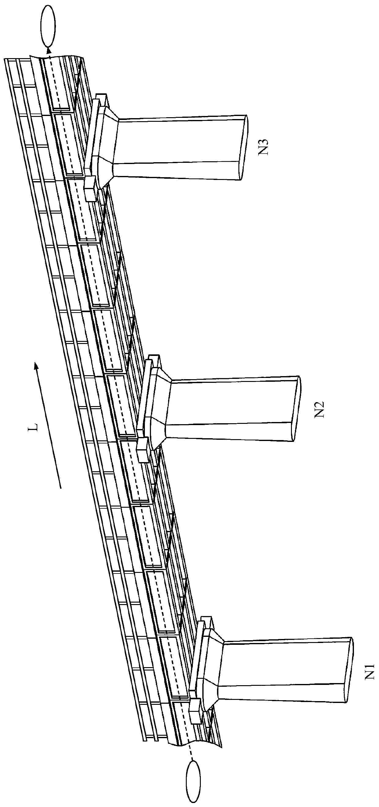 Bridge side fence patrolling flight route planning method