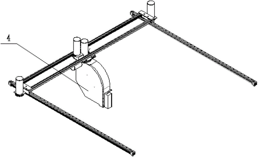 Coordinate type positioning device of shell-and-tube heat exchanger cleaning facility