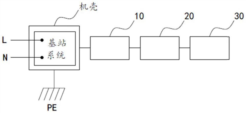 Connection detection circuit, alarm device and base station