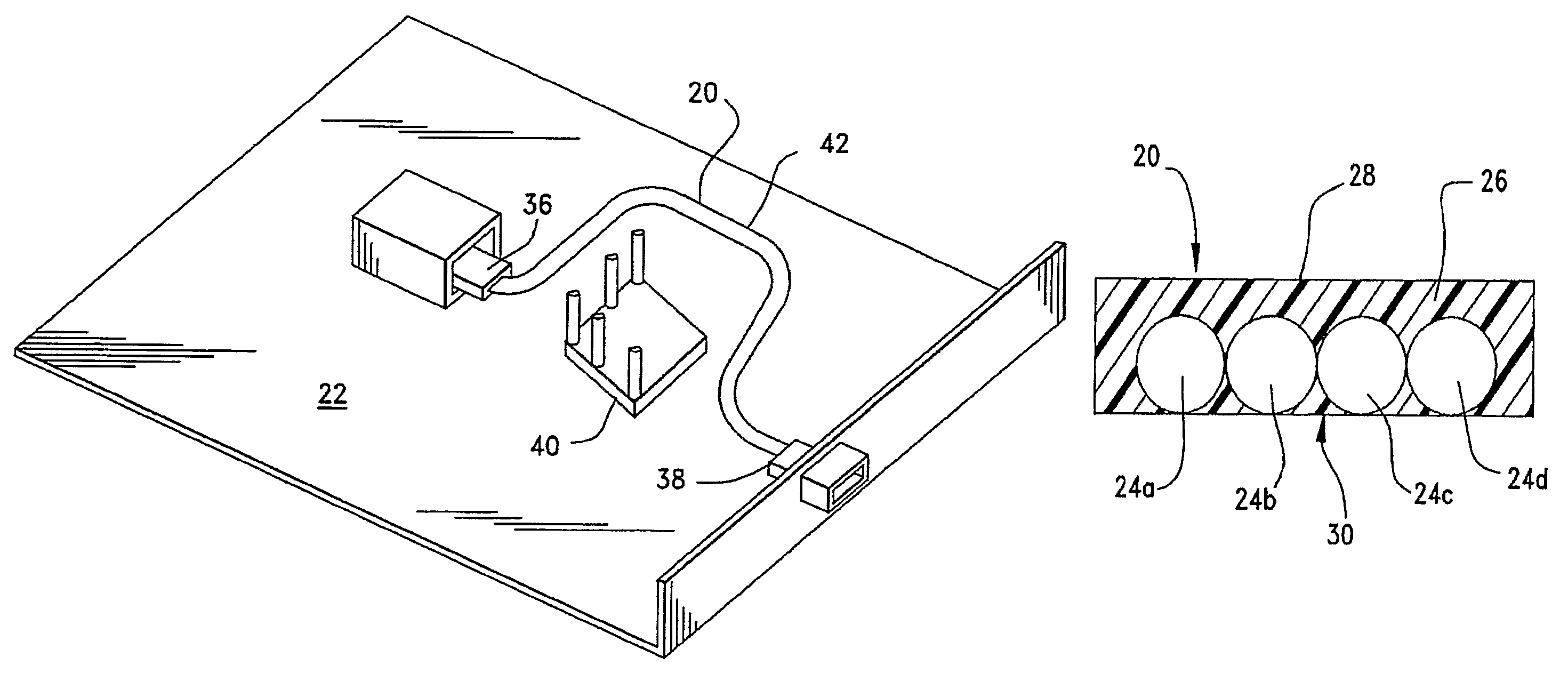 Optical ribbon and method of forming same