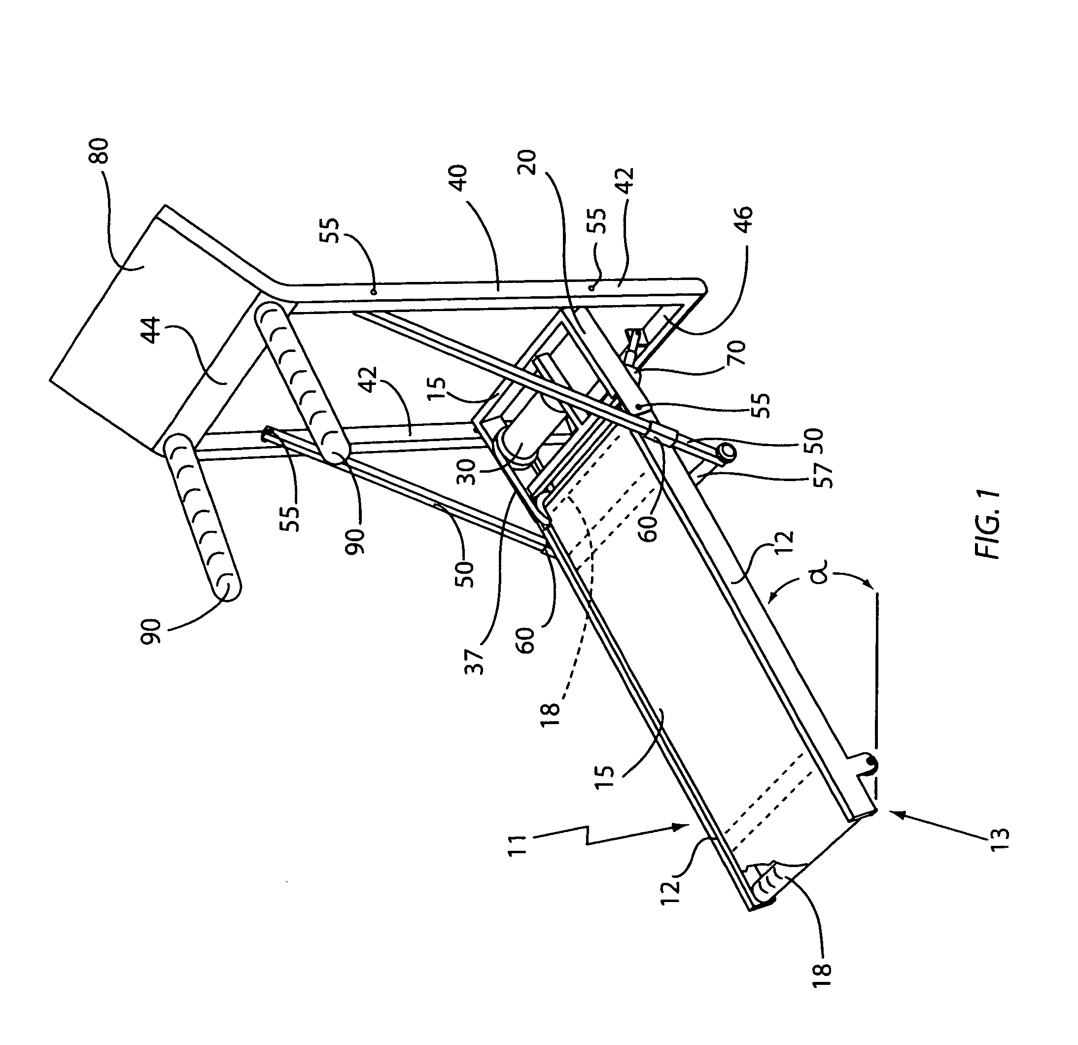 Adjustable and foldable lightweight treadmill exercise apparatus