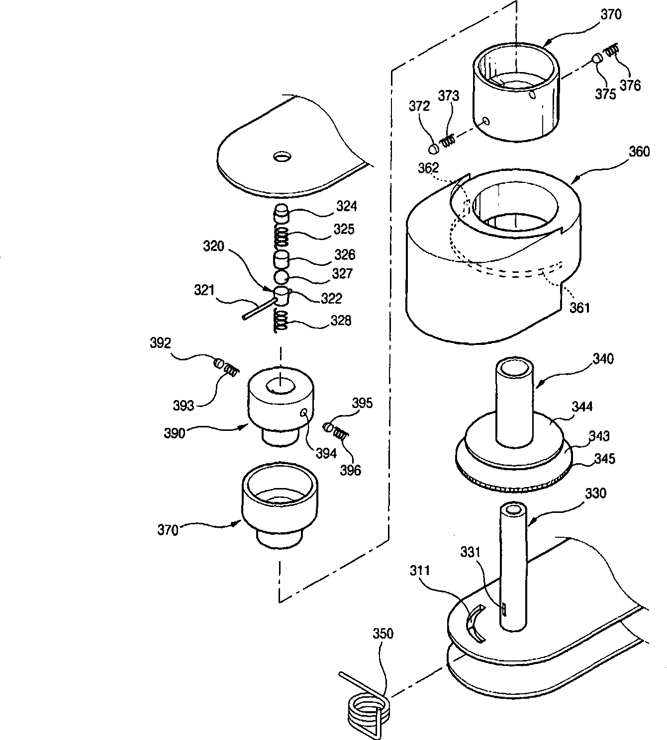 Head rest having rotary wing