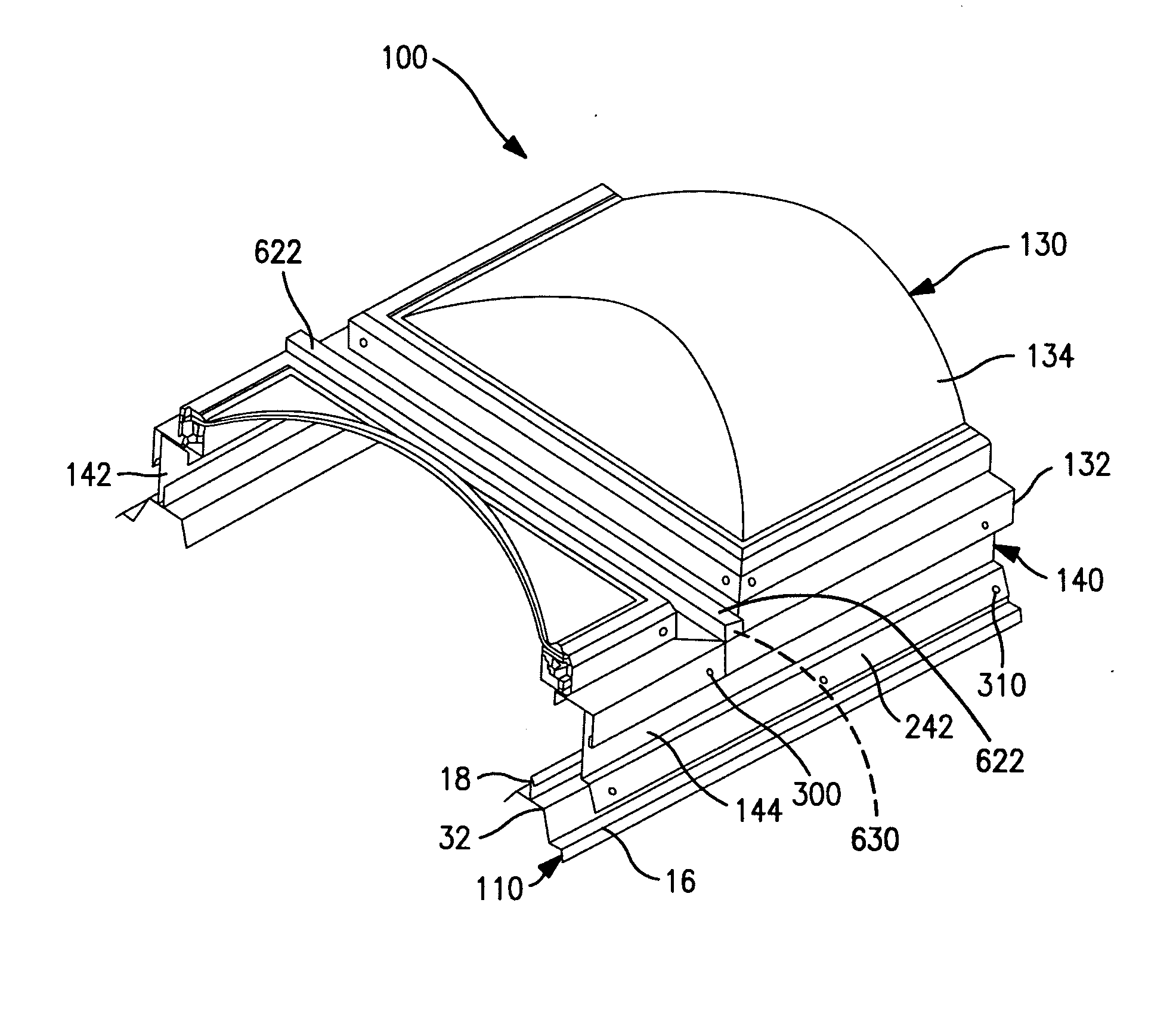 Support structures on roofs