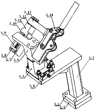 Welding fixture of carrier roller bracket robot