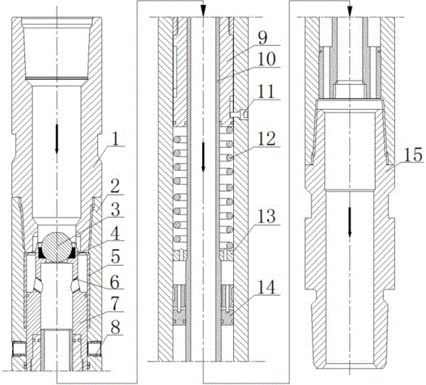 Single ball throwing type repeated circulating valve