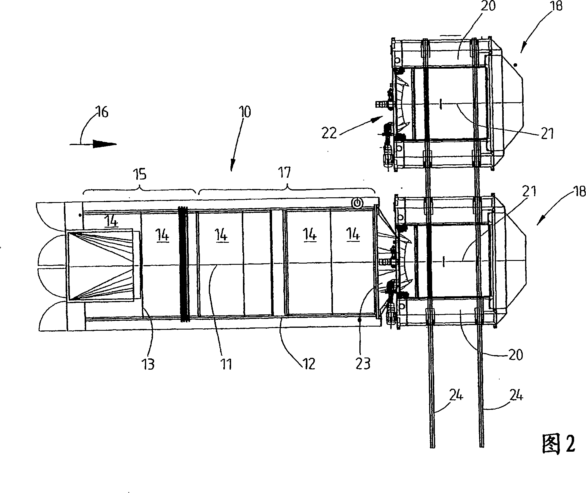 Method and device for the wet treatment of items to be washed