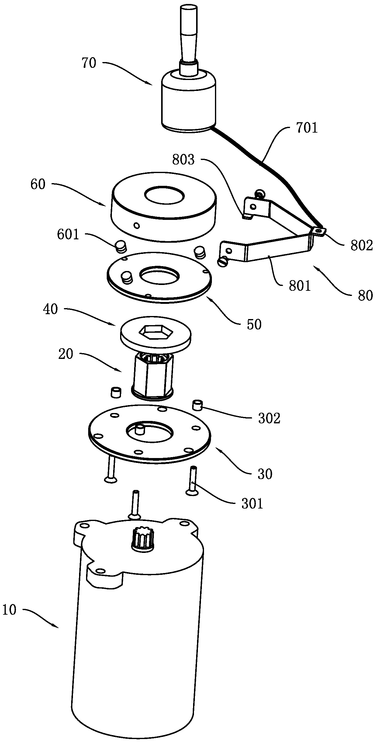 Motor brake device