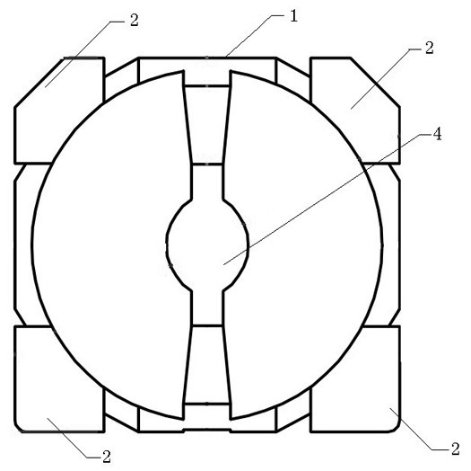 Sunk plate type filter