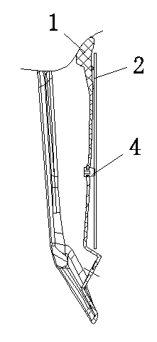 Motorcycle rear license plate board mounting structure