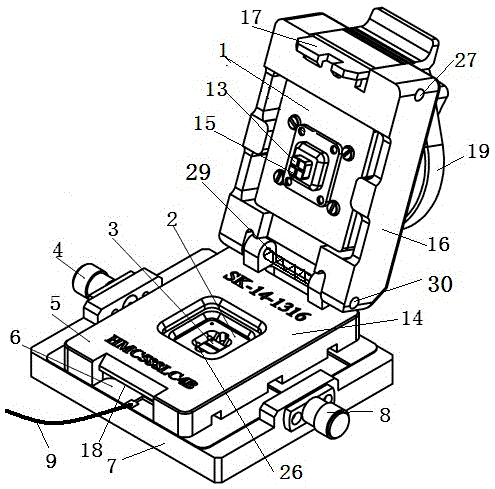 Encapsulated micro-wave voltage-controlled oscillator test device