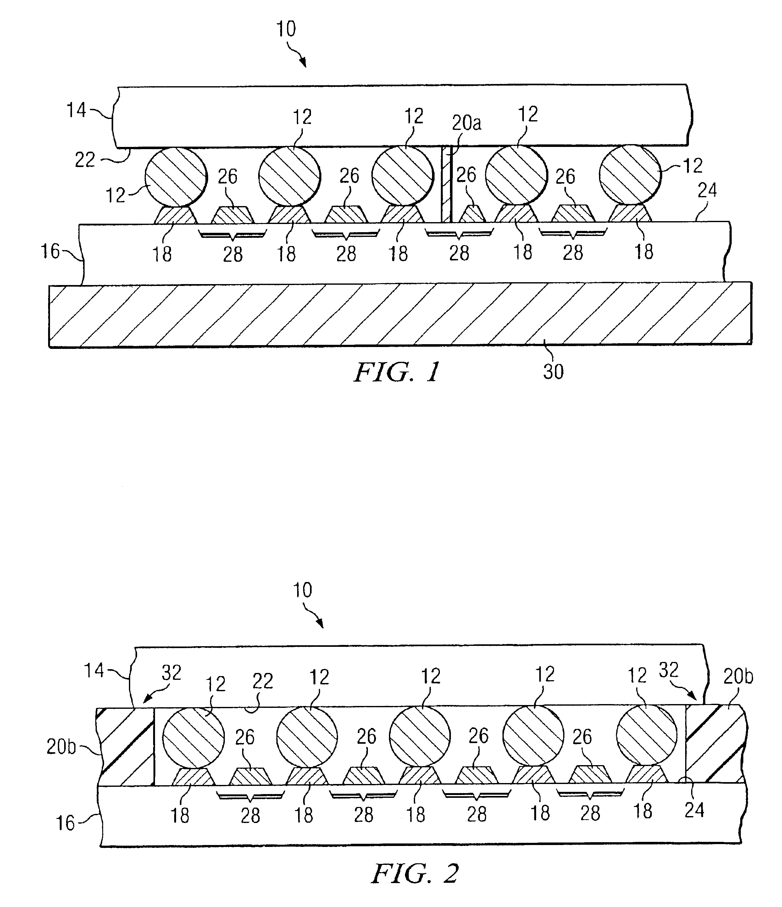 Using a supporting structure to control collapse of a die towards a die pad during a reflow process for coupling the die to the die pad