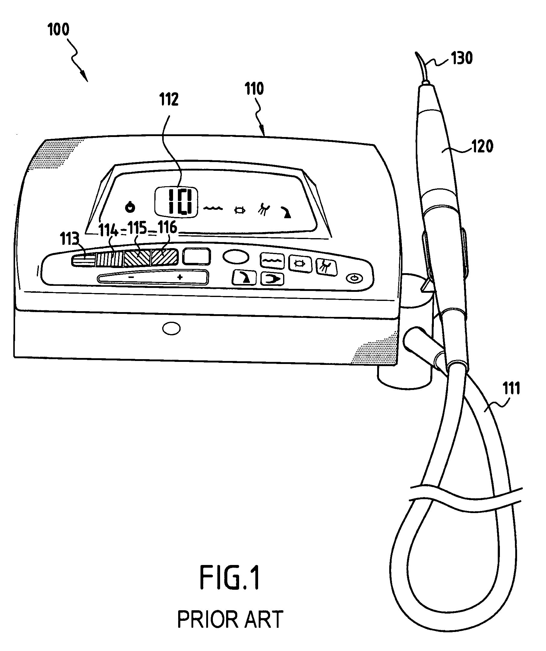 Dental Treatment Apparatus With Automatic Tip Recognition