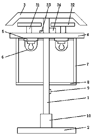 Intelligent street lamp with bulbs convenient to replace