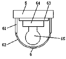 Intelligent street lamp with bulbs convenient to replace