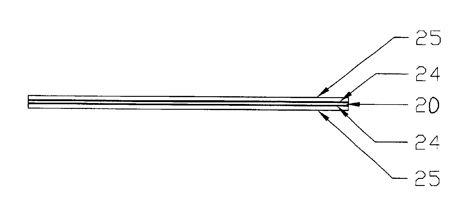 Thermal interface structure for placement between a microelectronic component package and heat sink