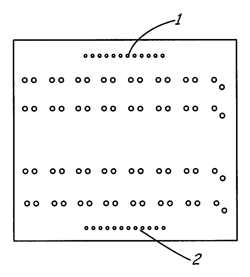 Heat dissipating pin structure for mitigation of LED temperature rise