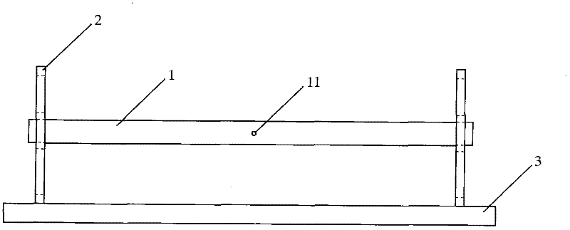 Test device with controllable vibrational degrees of freedom for vortex-induced vibration of cylinders