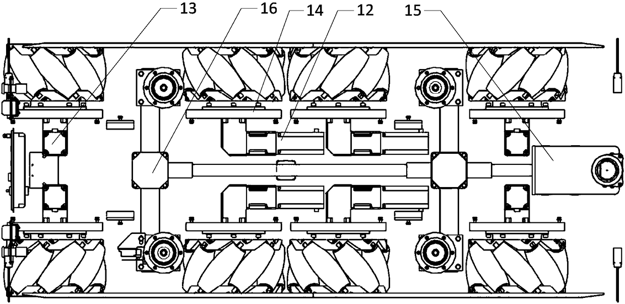 Omni-directional mobile robot for machine tool table changeover