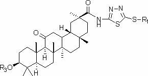 Glycyrrhetinic acid derivatives and preparation method, medicinal composition and application thereof to preparation of antitumor drug