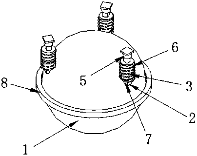 Driving structure based on spherical tire