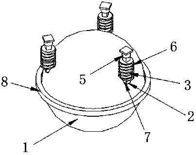 Driving structure based on spherical tire