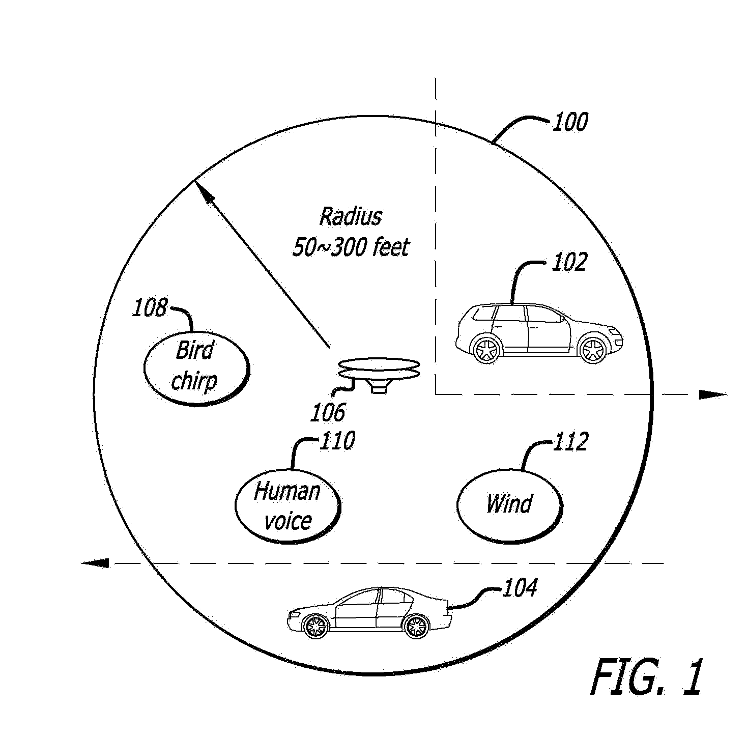 Detection and classification of running vehicles based on acoustic signatures