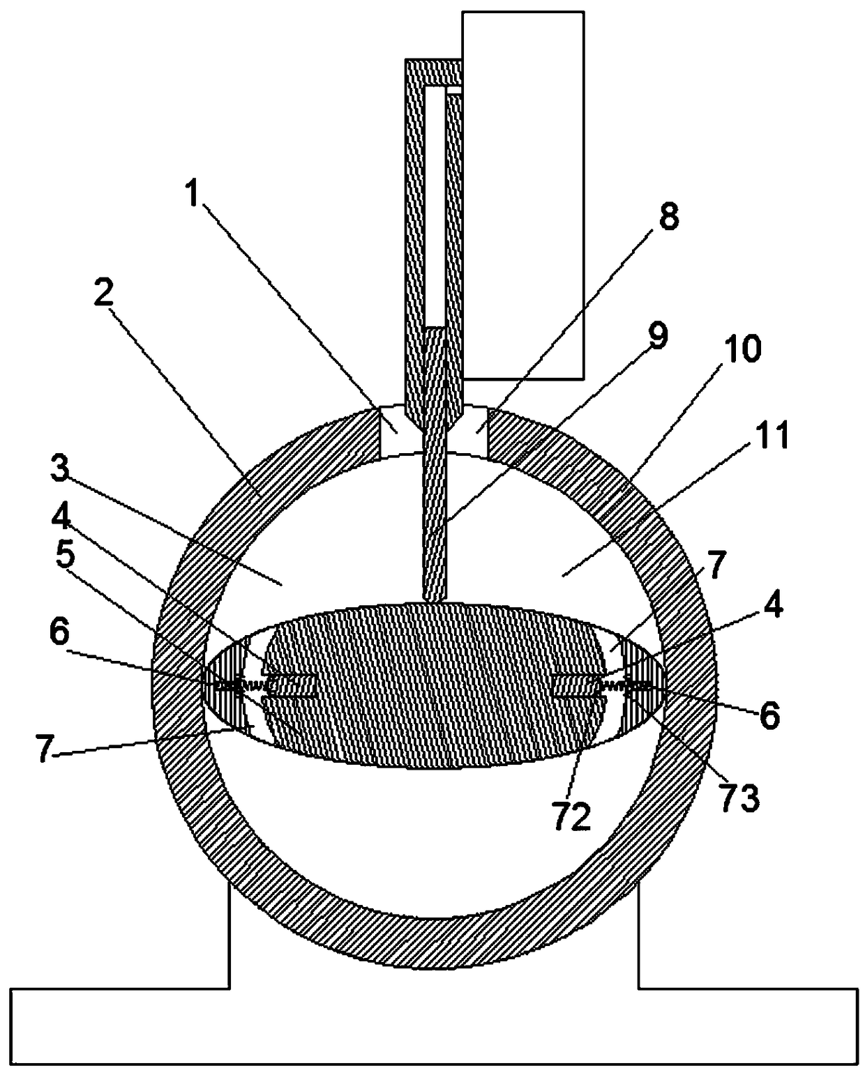 A pump and hydraulic power assembly using the pump