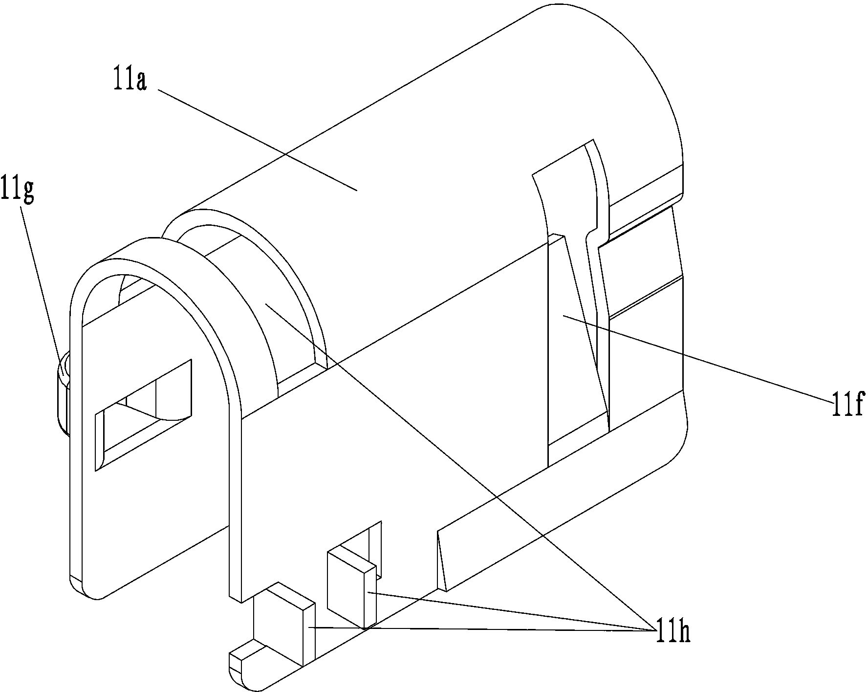 Device special for erecting cable and method for erecting cable
