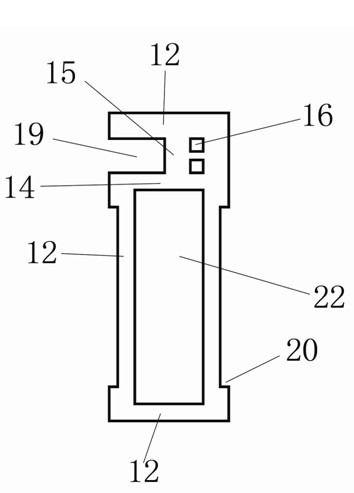 Heat insulation bridge type medium-sized filling building block