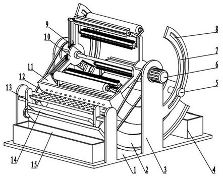 Sludge filter pressing device for sewage treatment